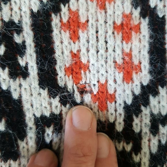 Sportswear Revere Sweater Knit Sz Large 80s 90s Crewneck Ugly sweater Vintage - Picture 11 of 12